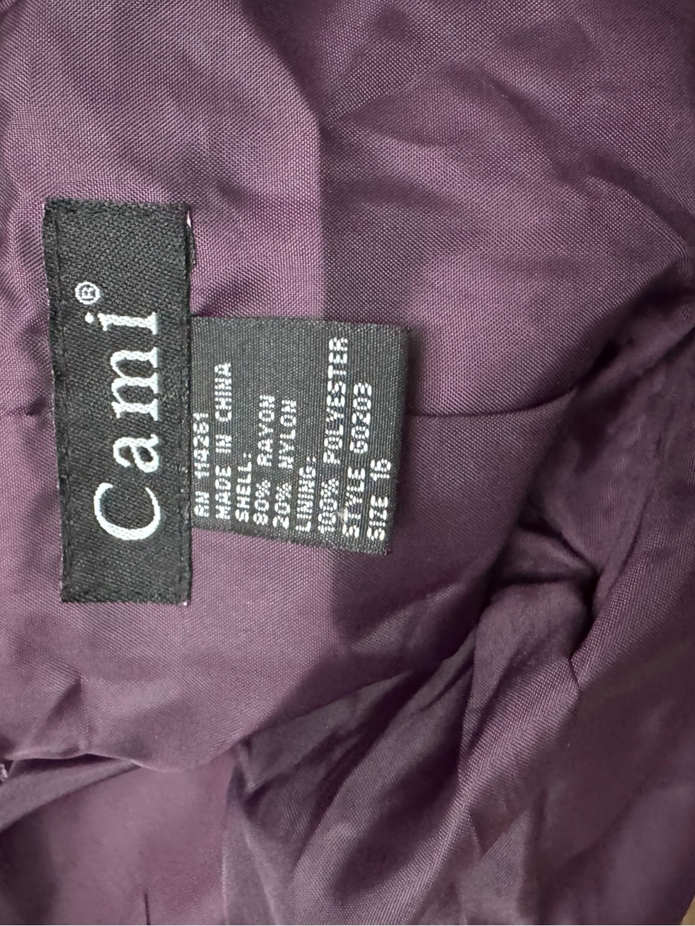 Women’s Cami Purple Crushed Velvet Blazer Jacket size 16/ XL - Picture 7 of 7